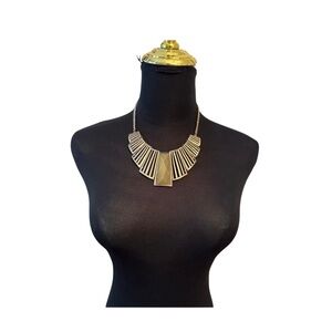 Resin Bar Gem Necklace Earrings Set